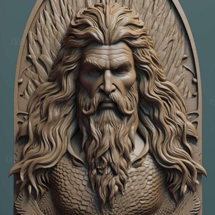 st Aquaman 4 stl model for CNC